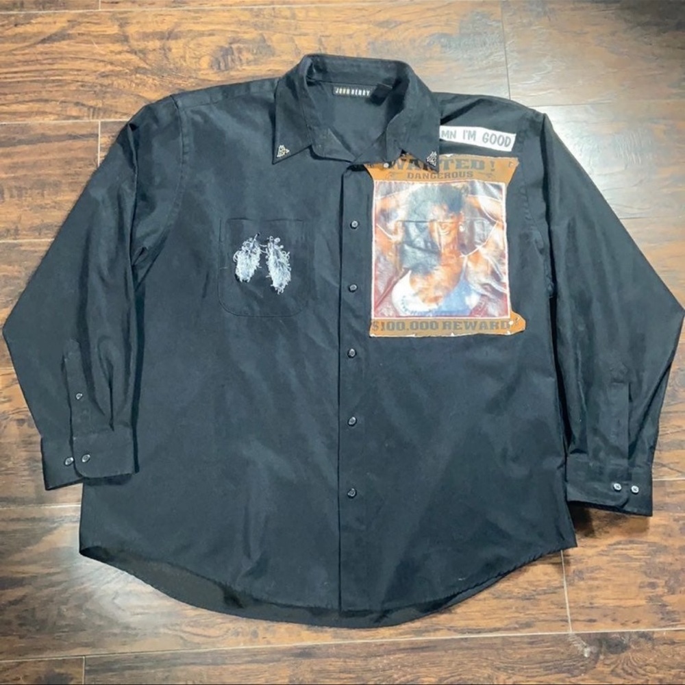 Vintage Unique Button Up Shirt